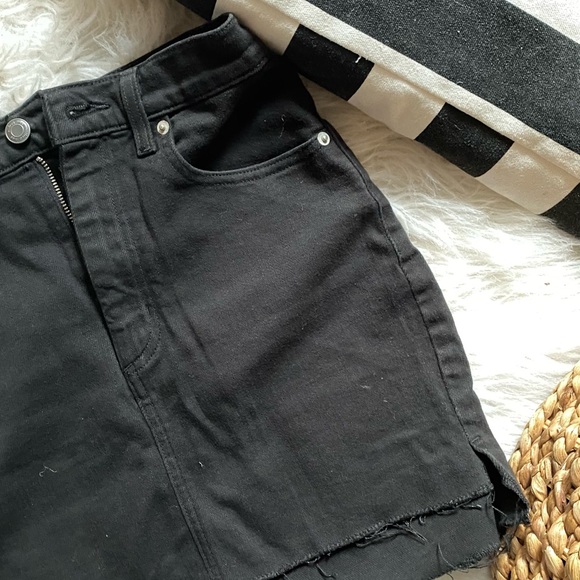 Wilfred Free | Black Denim Tanit Skirt - Picture 1 of 3